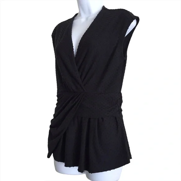 DELETTA ANTHROPOLOGIE Swiss Dots Sleeveles… - Picture 2 of 6